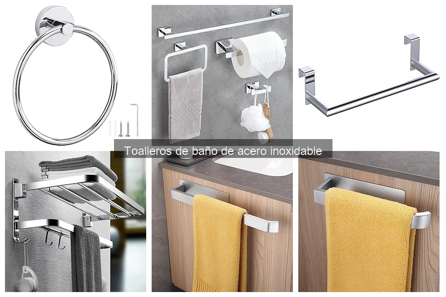 Alternativas a toalleros de acero inoxidable para baño