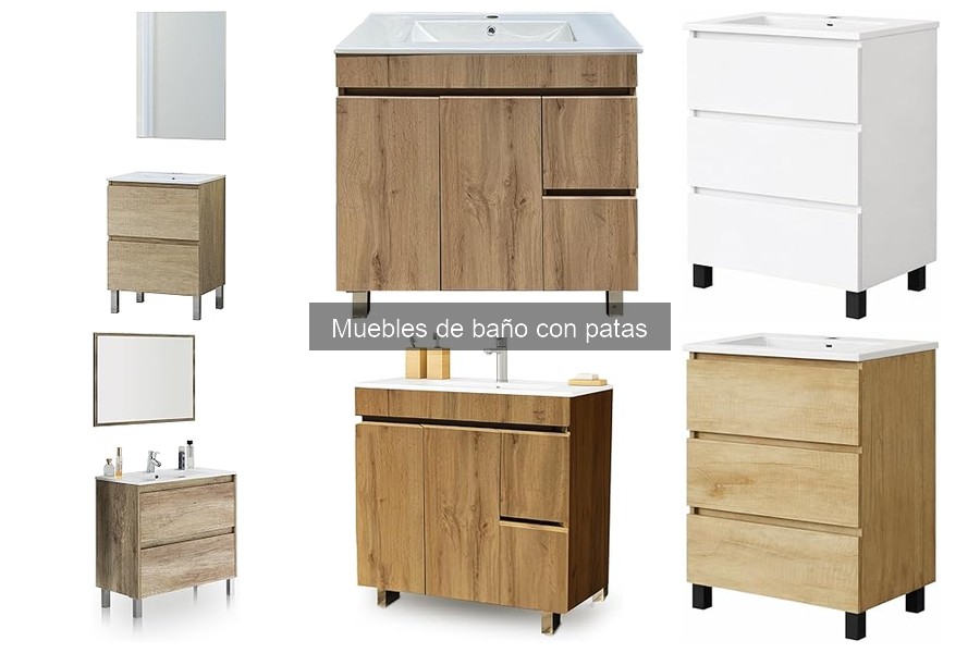 Alternativas Brillantes a los Muebles de Baño con Patas