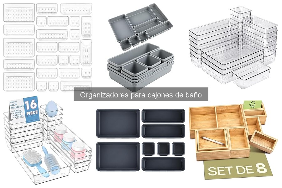 Alternativas creativas a organizadores de cajones de baño