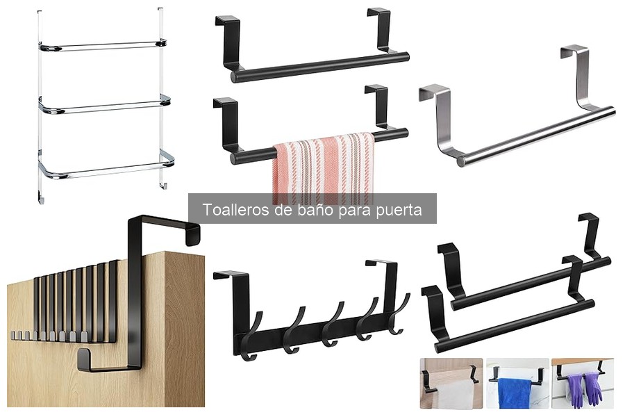Alternativas ingeniosas a toalleros de baño para puerta