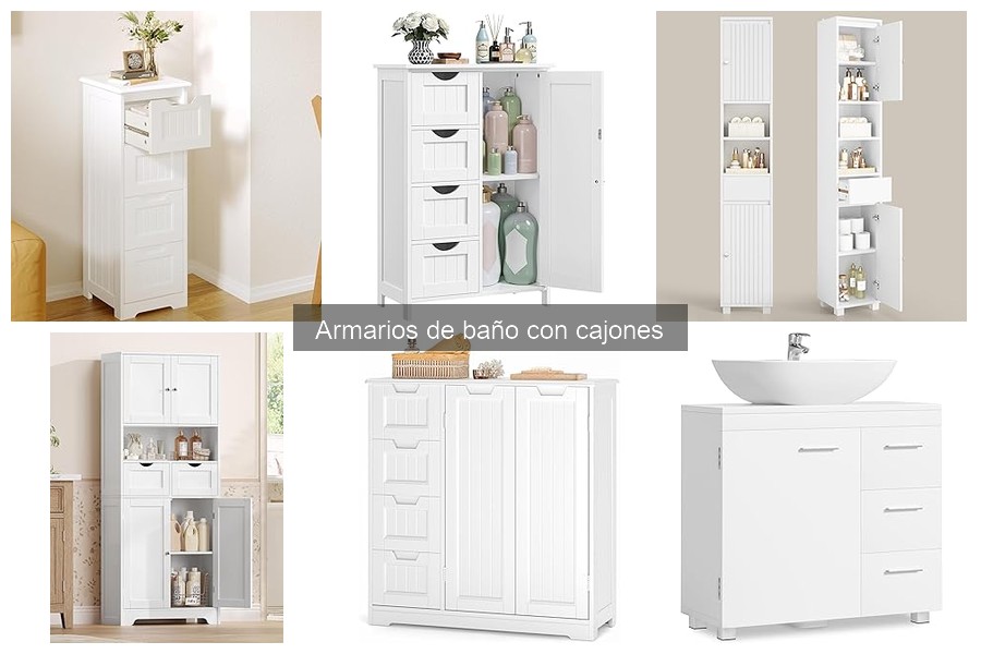 Alternativas innovadoras a armarios de baño con cajones
