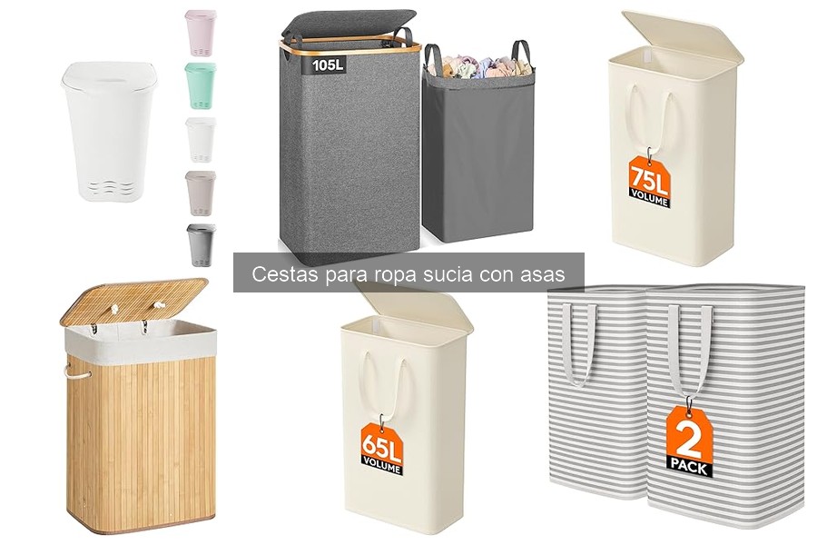 Alternativas útiles a cestas para ropa sucia con asas