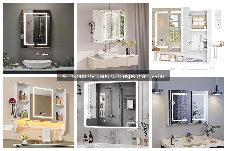 Armarios de baño con espejo antivaho: características y beneficios
