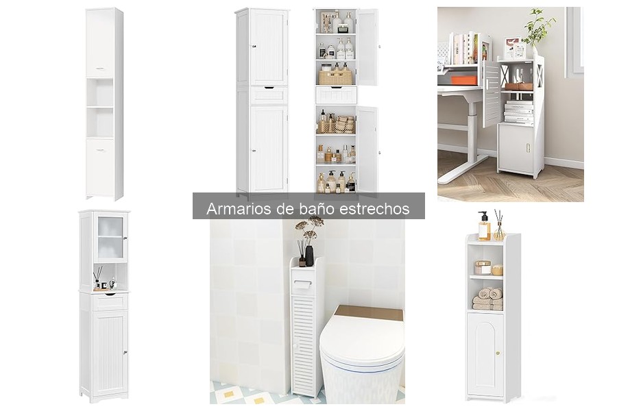 Armarios de baño estrechos económicos para maximizar tu espacio