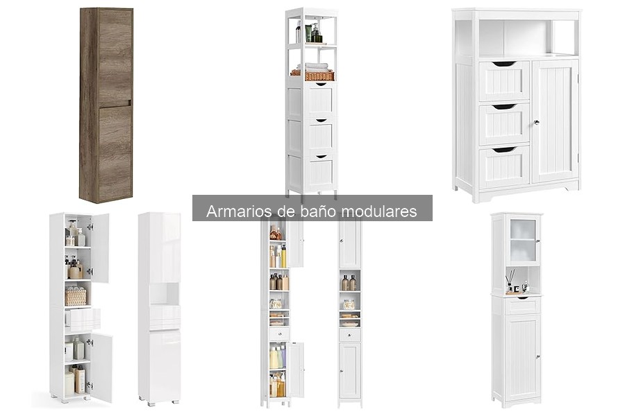 Armarios de baño modulares para un estilo moderno