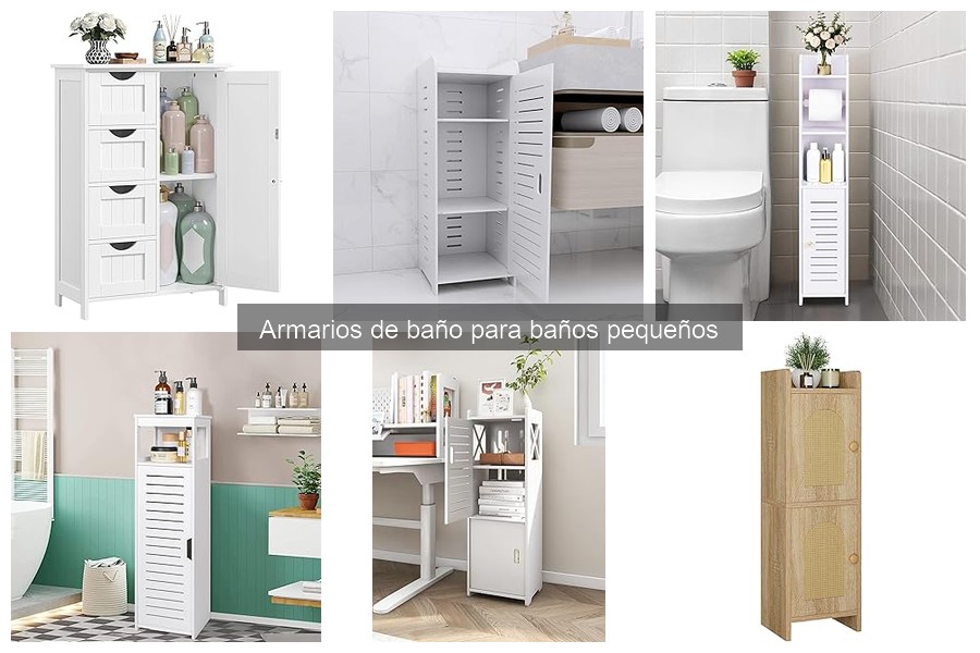 Armarios de baño perfectos para espacios pequeños