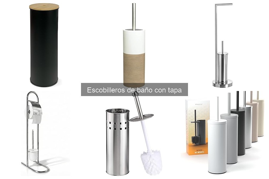 Beneficios del escobillero de baño con tapa vs sin tapa