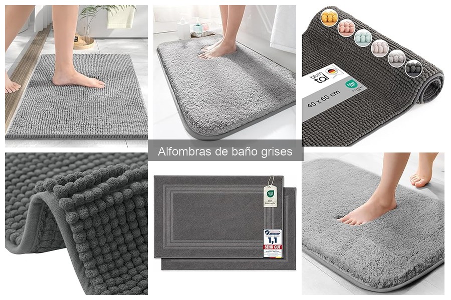 Características Clave de las Alfombras de Baño Grises