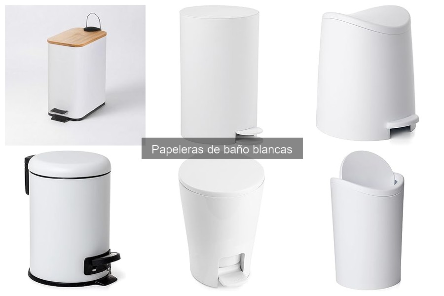 Características esenciales de papeleras de baño blancas
