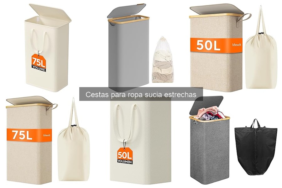 Cestas para Ropa Sucia Estrechas con Compartimentos: Mejores Opciones