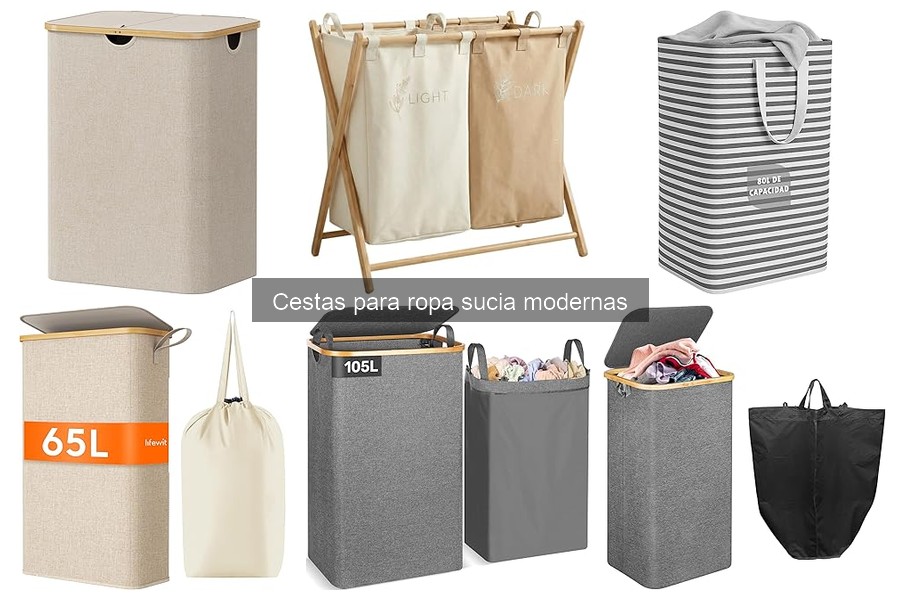 Cestas para ropa sucia modernas: ¿Dónde comprarlas baratas?