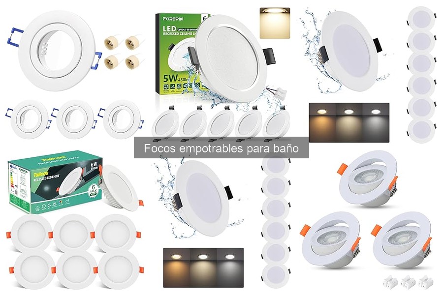 Cómo Elegir Focos Empotrables para Baño con Estilo