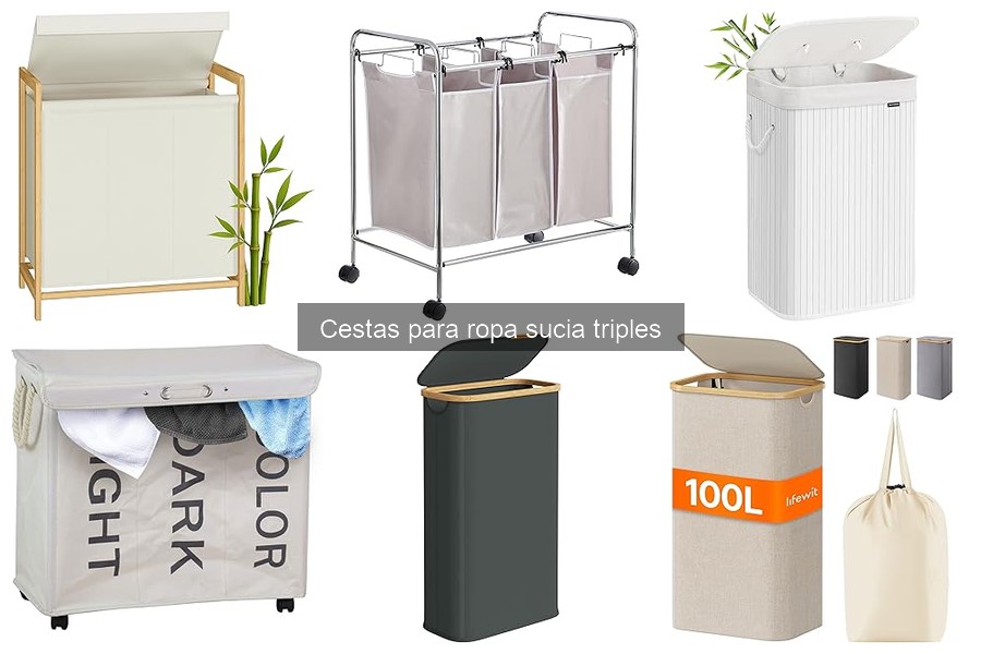 Cómo elegir la mejor cesta para ropa sucia triple