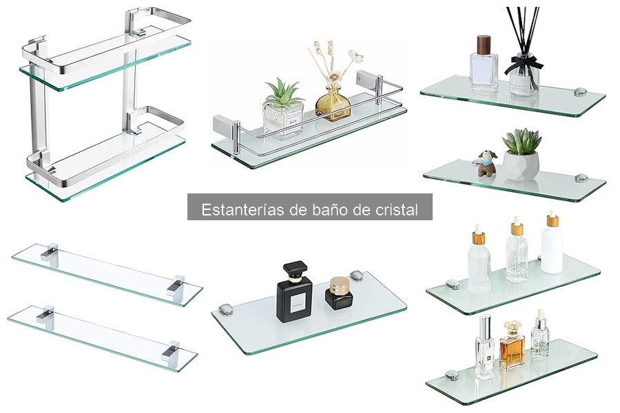 Cómo elegir la mejor estantería de baño de cristal