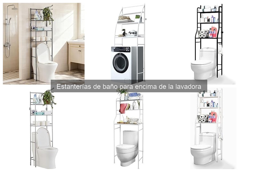 Cómo elegir la mejor estantería de baño sobre la lavadora