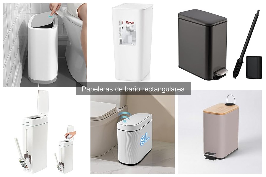 Cómo elegir la mejor papelera rectangular para el baño