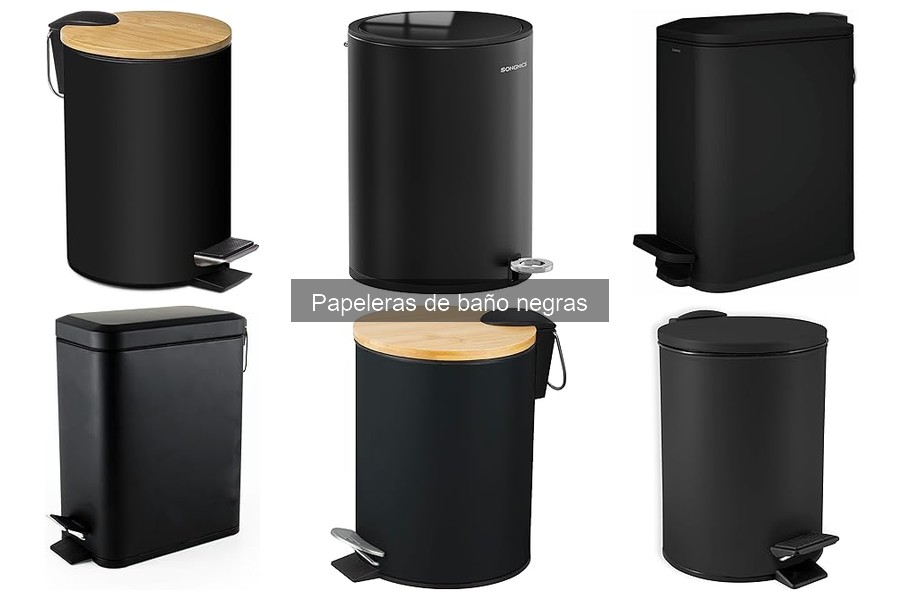 Cómo elegir la papelera de baño negra ideal para tu estilo