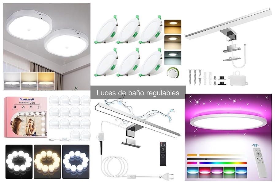** Cómo elegir las mejores luces de baño regulables