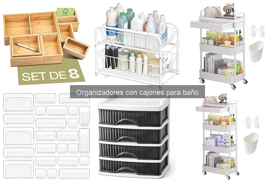 Cómo elegir organizadores con cajones para baño