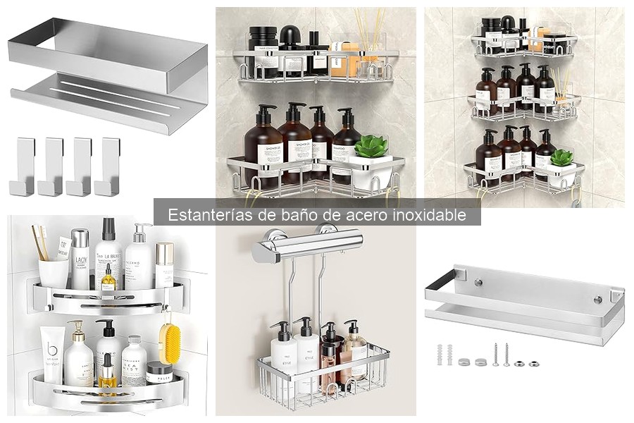 Cómo instalar estanterías de acero inoxidable en el baño
