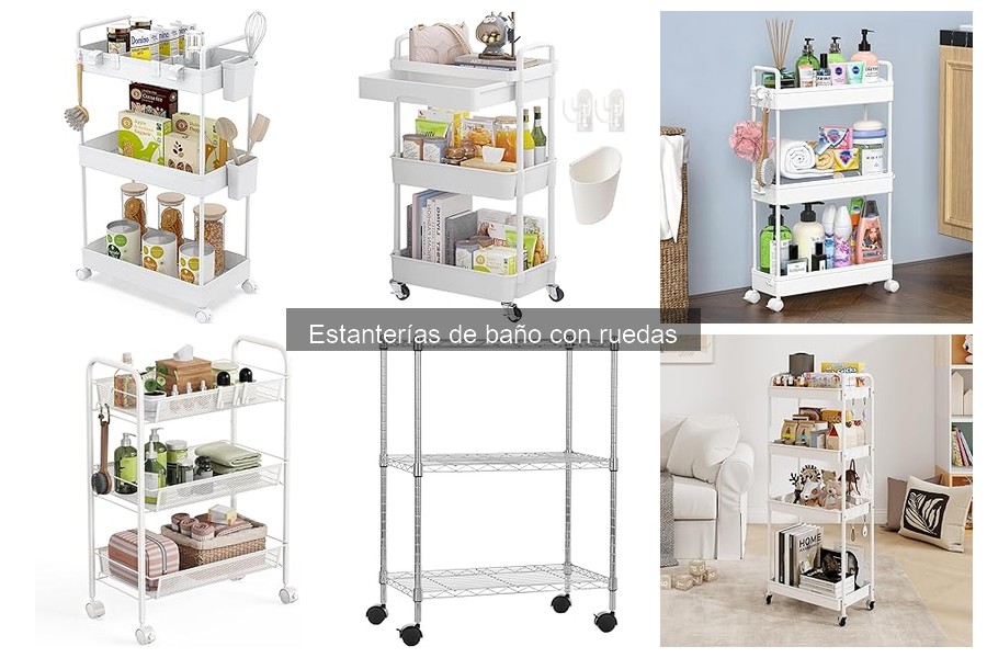 Cómo instalar estanterías de baño con ruedas fácilmente