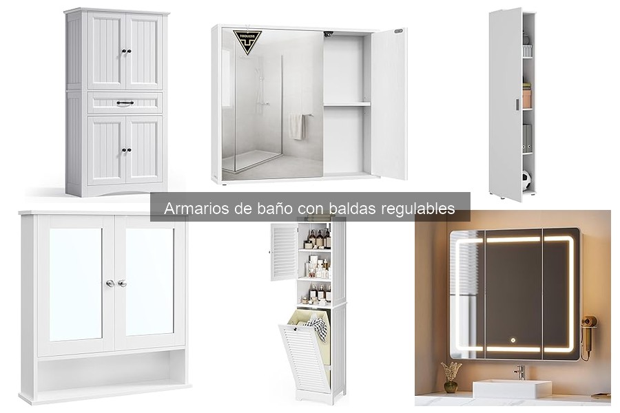 Cómo instalar un armario de baño con baldas regulables