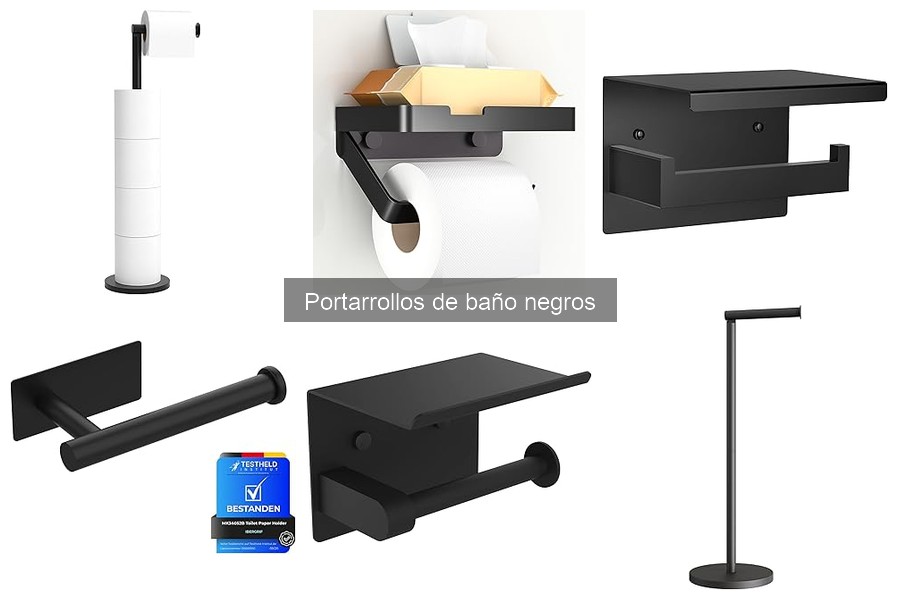 Cómo instalar un portarrollos de baño negro fácilmente