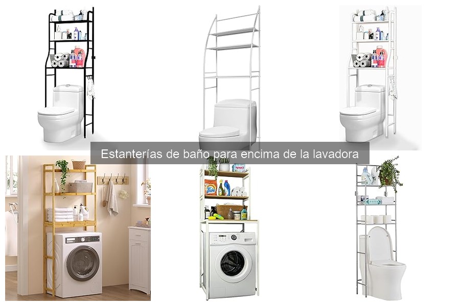 Cómo instalar una estantería de baño encima de la lavadora