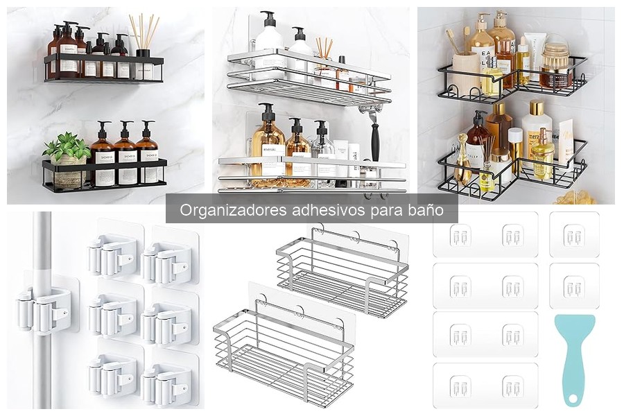 Cómo limpiar organizadores adhesivos para baño eficazmente