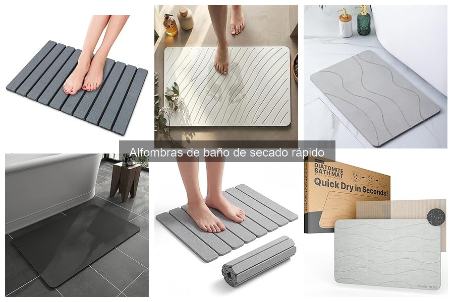 Cómo limpiar y mantener alfombras de baño de secado rápido