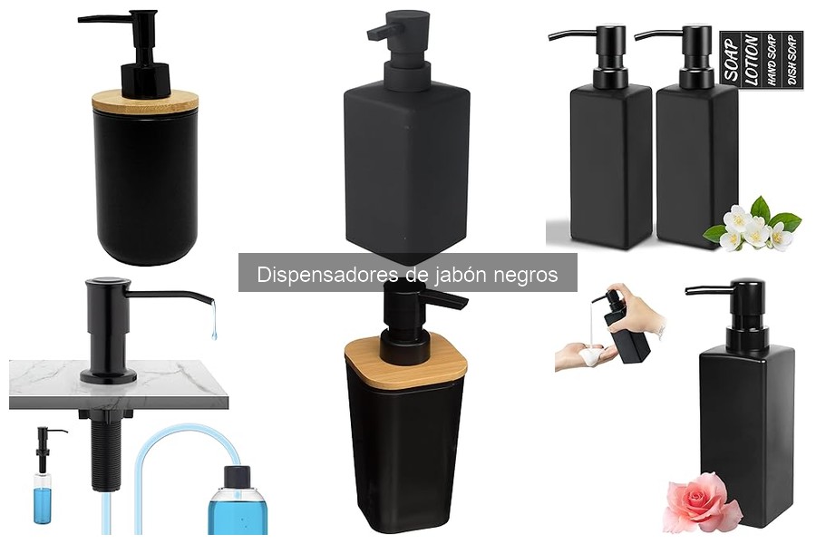 Cómo limpiar y mantener dispensadores de jabón negros