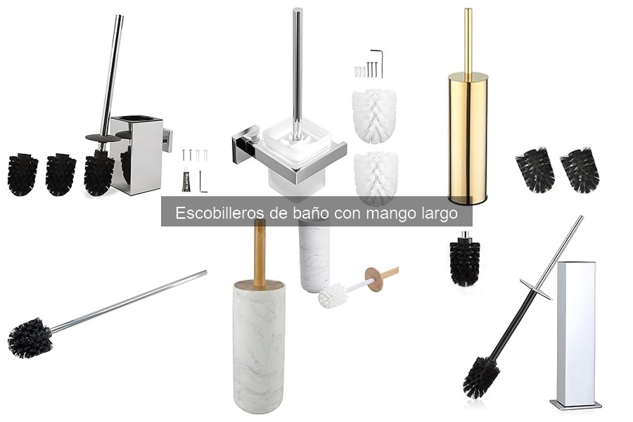 Cómo limpiar y mantener escobilleros de baño con mango largo