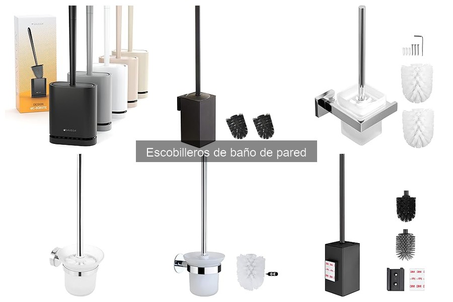 Cómo limpiar y mantener escobilleros de baño de pared