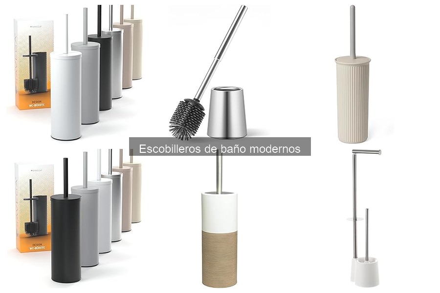 Cómo limpiar y mantener escobilleros de baño modernos