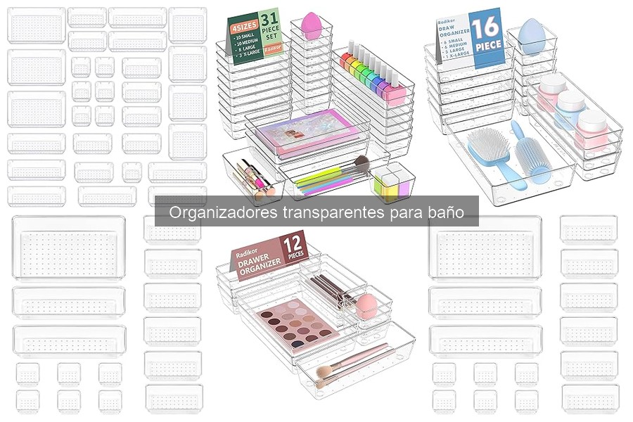 Cómo limpiar y mantener organizadores transparentes para baño