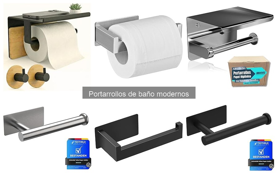 Cómo limpiar y mantener portarrollos de baño modernos