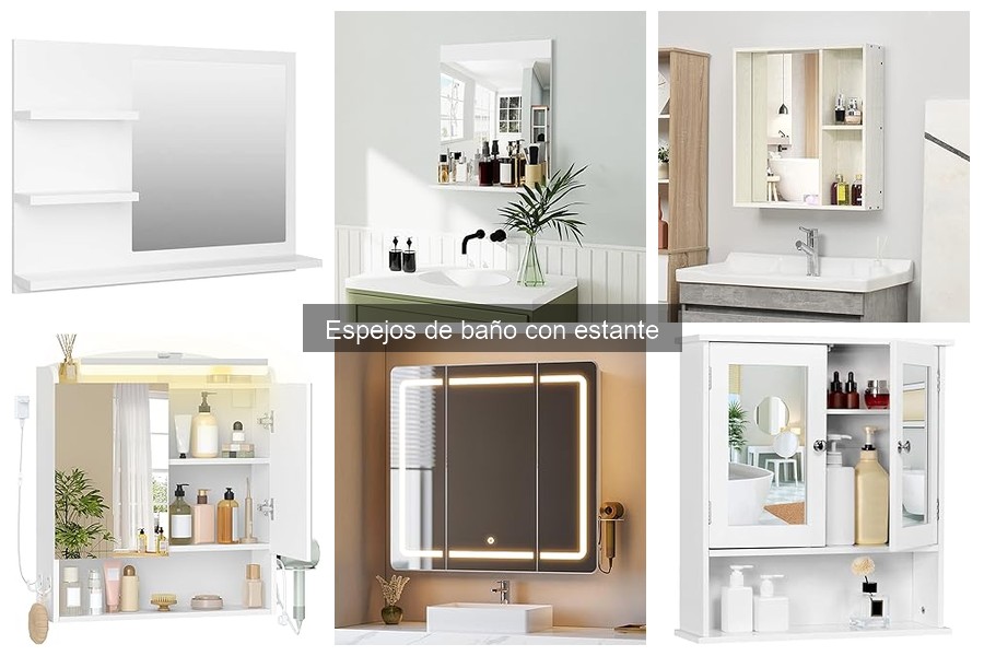 Cómo mantener espejos de baño con estante en perfecto estado