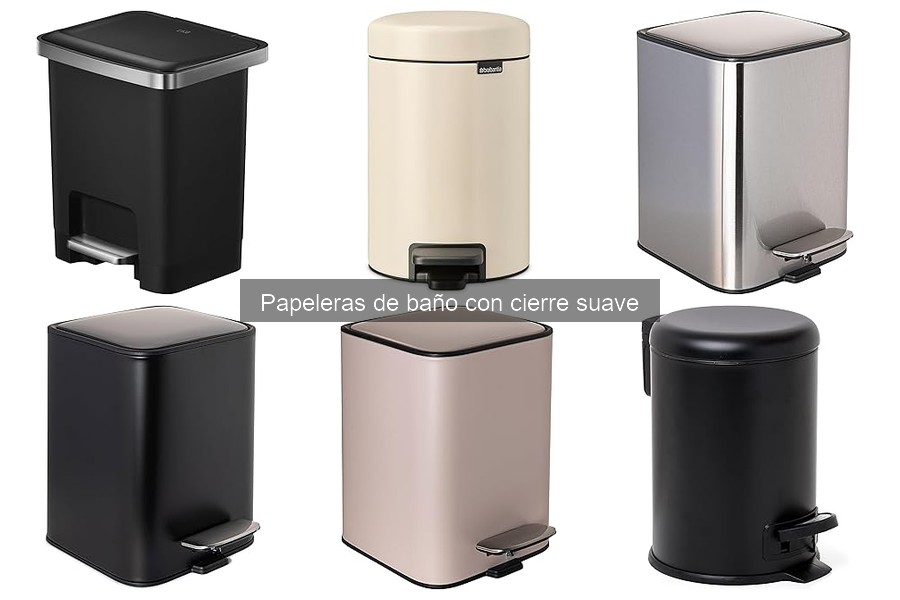 Cómo mantener papeleras de baño con cierre suave