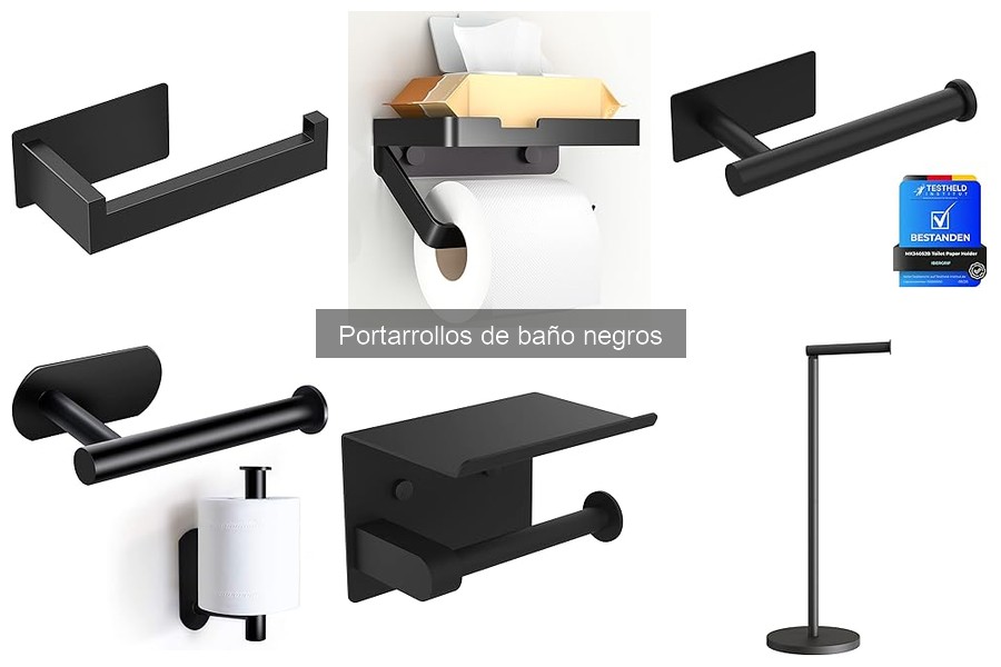 Cómo mantener portarrollos de baño negros en perfecto estado