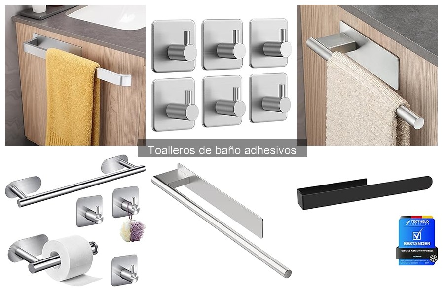 Cómo mantener toalleros de baño adhesivos en perfecto estado