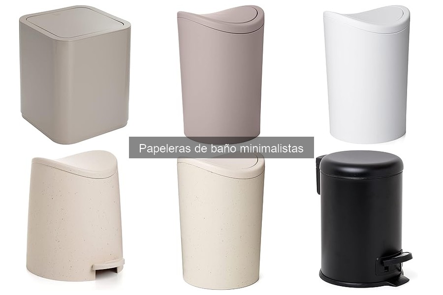 Cómo mantener tu papelera de baño minimalista siempre limpia
