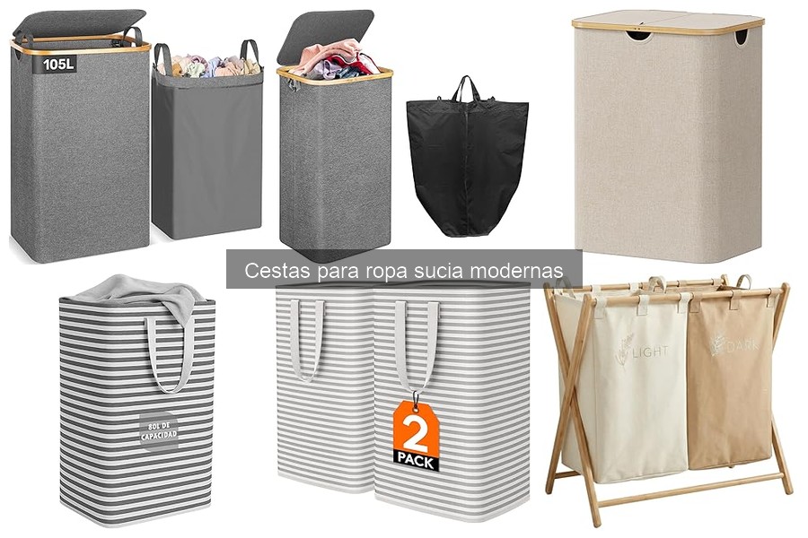 Cómo mantener y limpiar cestas para ropa sucia modernas