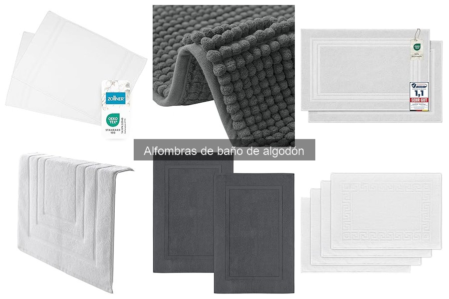 Comparativa: Alfombras de baño de algodón vs. sintéticas
