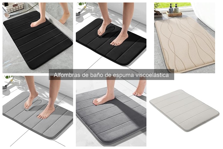 Comparativa: Alfombras de Baño de Espuma Viscoelástica vs. Goma