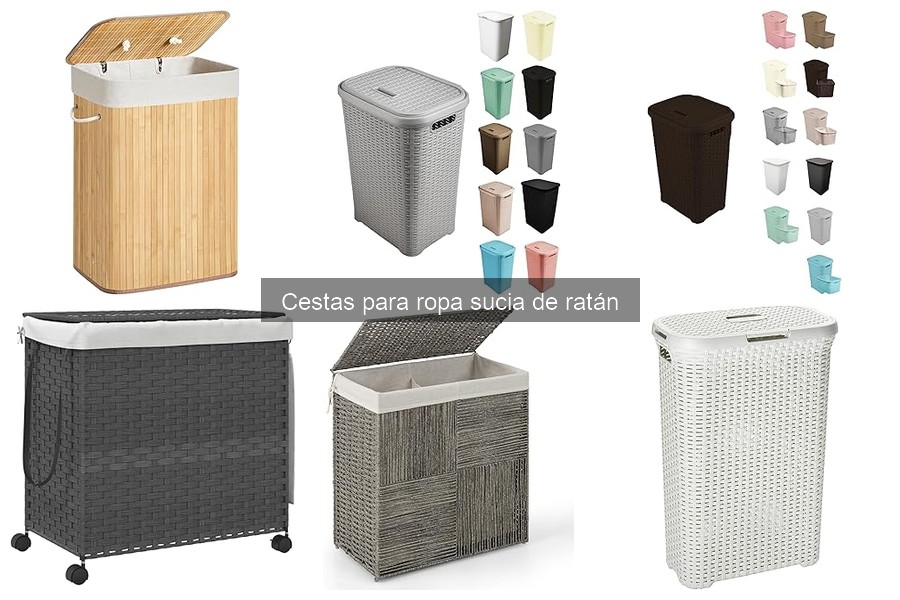 Comparativa: Cestas de Ropa Sucia de Ratán vs. Plástico
