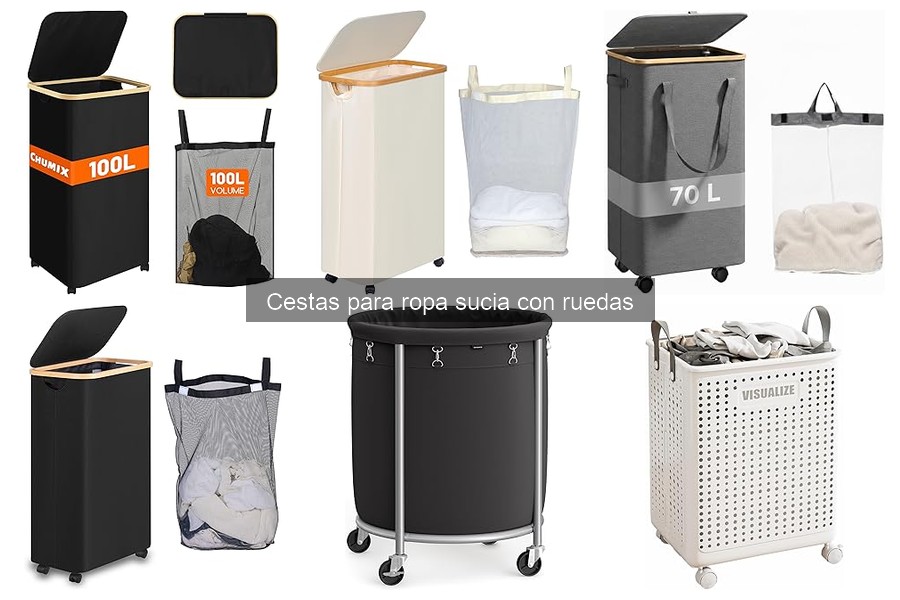 Comparativa cestas para ropa sucia con y sin ruedas