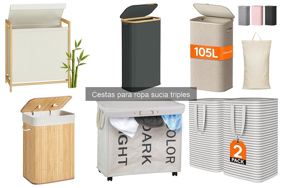Comparativa: Cestas para Ropa Sucia Simples vs Triples