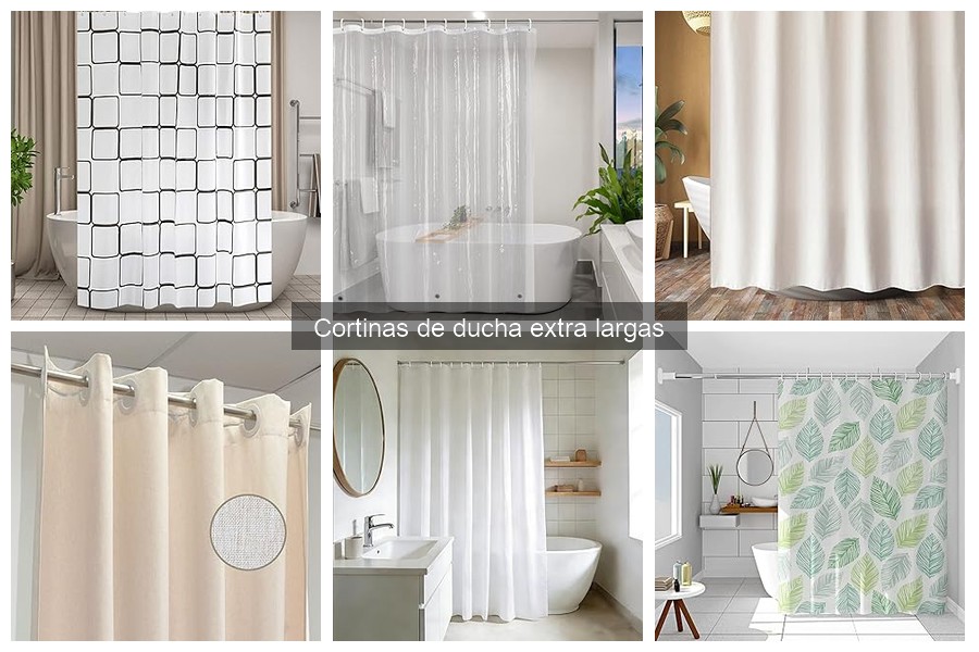 ** Comparativa: Cortinas de Ducha Extra Largas vs Normales