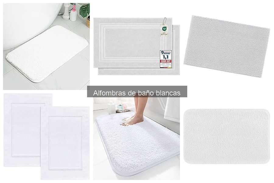 Comparativa de alfombras de baño blancas: ¿Cuál elegir?