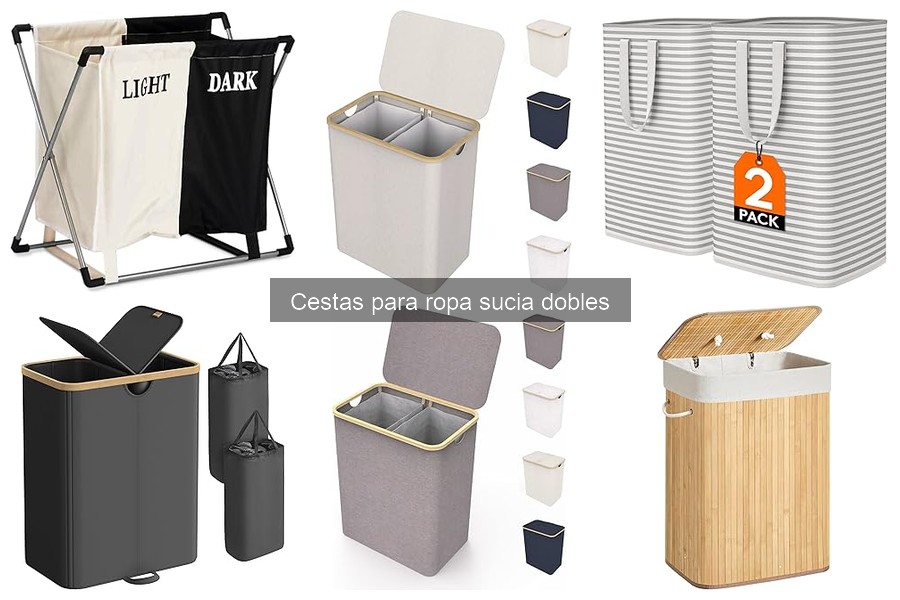 Comparativa de cestas para ropa sucia dobles: calidad y precio